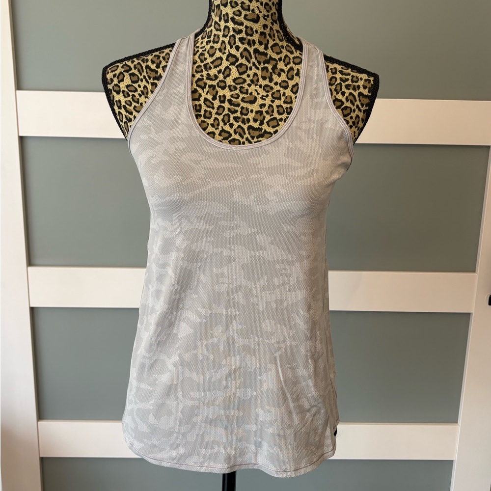 Lululemon Athletica Gray Camo Tank Top